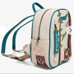 STAR WARS ENDOR Protect the Forests MINI BACKPACK, WALLET & KEYCHAIN! Danielle Nicole Star Wars Ewok Endor Mini Backpack – Circle  main image 4